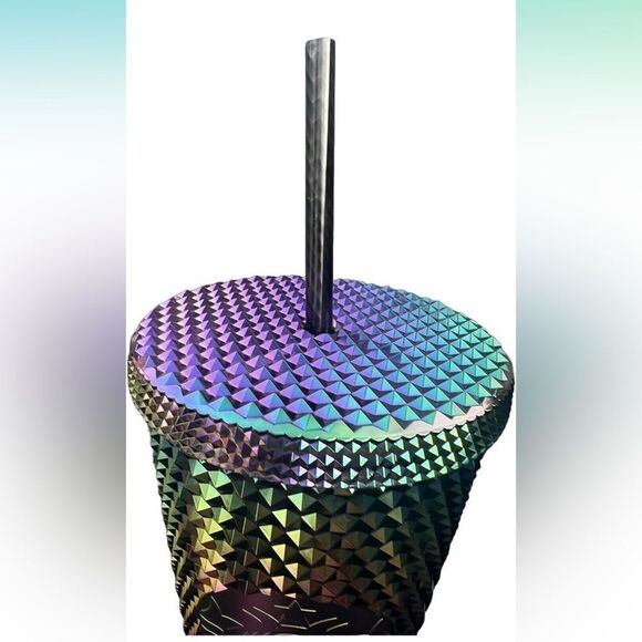 Starbucks 2023 Venti Limited Edition Halloween Black Bling Oil Slick Tumbler NEW - Picture 4 of 8